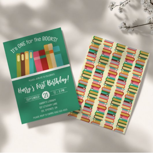 Invitation Un pour les Livres ! Fête du premier anniversaire 