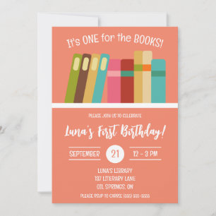 Invitation Un pour les Livres ! Fête du premier anniversaire