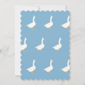 Invitation Un premier anniversaire d'une oie sotte (Dos)