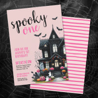 Un Premier Anniversaire Rose Halloween Effrayant
