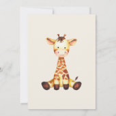 Invitation Un premier anniversaire sauvage Aquarelle Safari A (Dos)