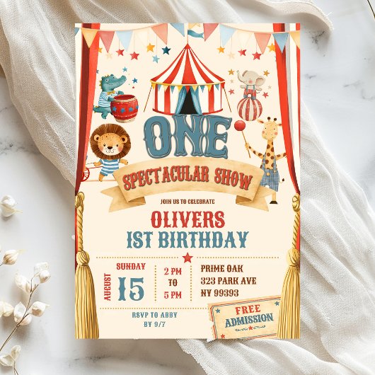 Invitation Un Premier Anniversaire Spectaculaire