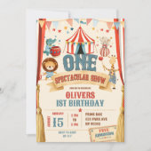 Invitation Un Premier Anniversaire Spectaculaire (Devant)
