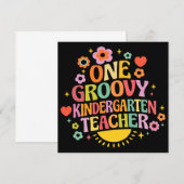 Invitation Un professeur d'école maternelle super (Devant / Derrière)