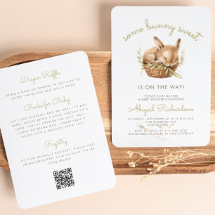 Invitation Un QR Code Neutre pour une Fête de Naissance "Some