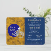 Invitation Un quart de retour sur son chemin Baby shower Invi (Debout devant)