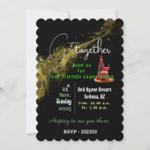 Invitation Un rassemblement d'amis célébrant (Devant)