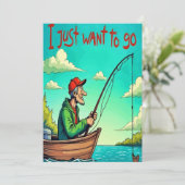 Invitation Un rêve de pêcheur (Debout devant)