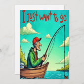 Invitation Un rêve de pêcheur (Devant / Derrière)