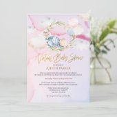 Invitation Un rêve nuage d'ours de forêt mignonne | Baby show (Debout devant)