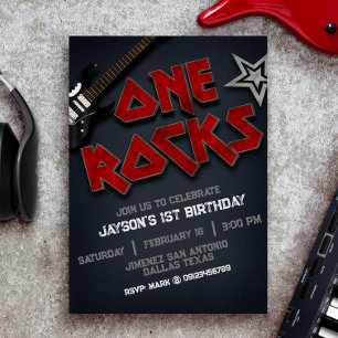 Invitation Un Rocks - 1er anniversaire 