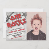 Invitation Un Rocks avec Paysage Photo (Devant)