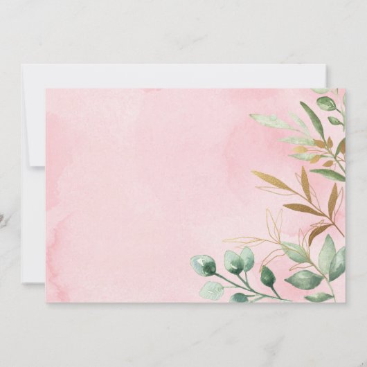 Invitation Un safari-photo de Jungle en or rose 1er anniversa (Dos)