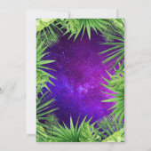 Invitation Un Safari sauvage coloré Animaux 1er anniversaire (Dos)