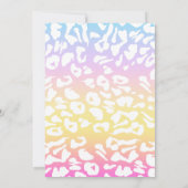 Invitation Un Safari sauvage coloré Animaux Anniversaire (Dos)