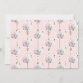 Invitation Un Sauvage, Flèches, Fleurs de cygne, Anniversaire (Dos)