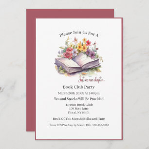 Invitation Un seul chapitre de plus - Book Club
