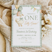 Invitation UN SILLEMENT GOOSE Anniversaire Premier anniversai