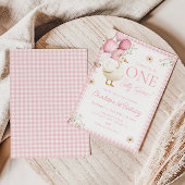 Invitation UN SILLEMENT GOOSE Anniversaire Premier anniversai