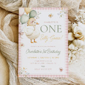 Invitation UN SILLEMENT GOOSE Anniversaire Premier anniversai