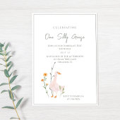 Invitation Un Silly Goose Fest Anniversaire Minimalisme С las