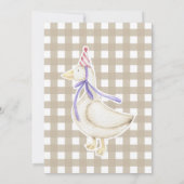 Invitation Un Silly Goose Genre Neutre Premier Anniversaire (Dos)