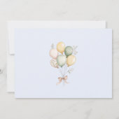 Invitation Un Silly Goose Pastel Photo Boy 1er Anniversaire (Dos)