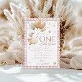 Invitation Un Silly Goose Rose En vichy 1er anniversaire