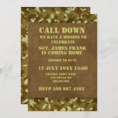 Invitation un soldat de l'armée à la maison (Devant / Derrière)