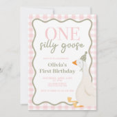 Invitation Un sot rose oie (Devant)