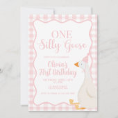 Invitation Un sot rose oie (Devant)