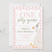 Invitation Un sot rose oie (Devant)