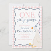 Invitation Un sot rose oie (Devant)