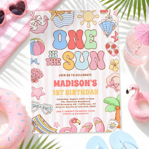 Invitation Un Sous Le Soleil Tropical Plage 1er Anniversaire