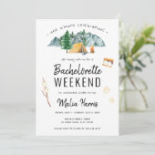 Invitation Un S'Plus Célébration Camping Bachelorette (Debout devant)