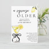 Invitation Un Squeeze Older Lemon Drop Martini 30e Anniversai (Debout devant)