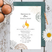 Invitation Un Super Chick Boho fête d'anniversaire