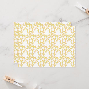 Invitation Un tapis jaune avec un motif répétitif motif resem