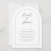 Invitation Un temps pour l'amour moderne Fête des mariées Arc (Dos)