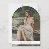 Invitation Un temps pour l'amour moderne Fête des mariées Arc (Devant)