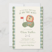 Invitation Un thème de golf Little Putter pré-prépa à carreau (Devant)