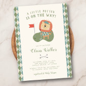 Invitation Un thème de golf Little Putter pré-prépa à carreau