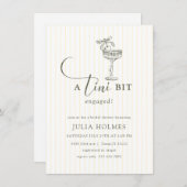 Invitation un Tini Bit Engagé Moderne Élégante Fête des marié (Devant / Derrière)