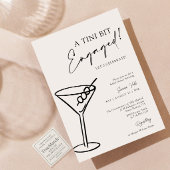 Invitation Un Tini Bit Engagé Une Fête des mariées Martini Mo