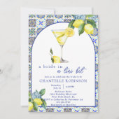 Invitation Un Tini Bit Italien Lemon Martini Fête des mariées (Devant)