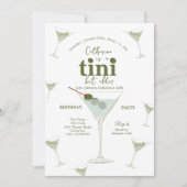 Invitation Un Tini Bit Martini plus âgé 40e anniversaire (Devant)