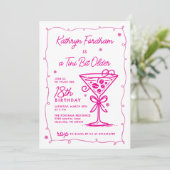 Invitation Un Tini Bit plus ancien Espresso Martini 18e anniv (Debout devant)