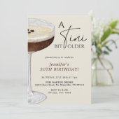 Invitation Un Tini Bit plus vieux Espresso Martini 30e annive (Debout devant)