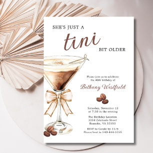 Invitation Un Tini Bit plus vieux Espresso Martini 40e annive
