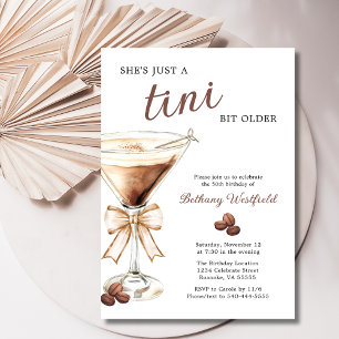 Invitation Un Tini Bit plus vieux Espresso Martini 50e annive
